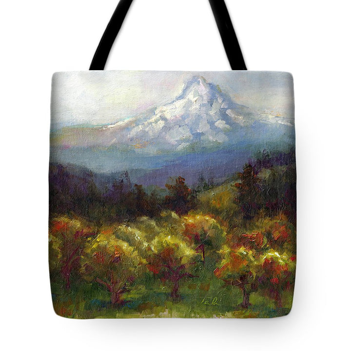 Beyond the Orchards - Mt. Hood - Tote Bag