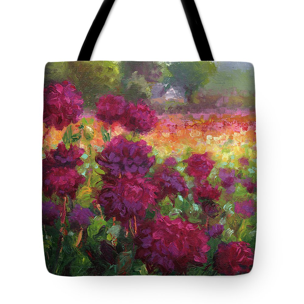 Boogie Nites - Swan Island Dahlias - Tote Bag