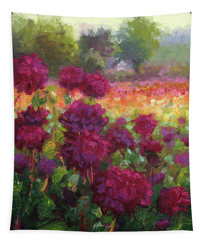 Boogie Nites - Swan Island Dahlias - Tapestry