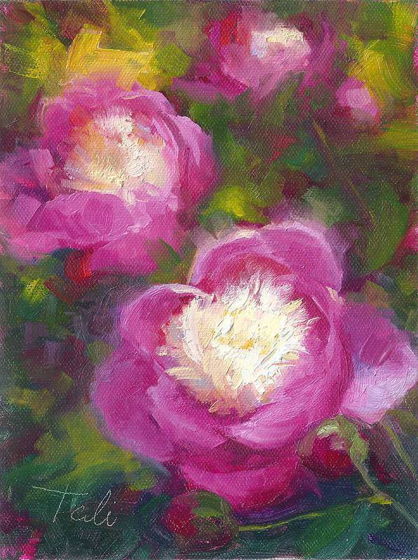 Bowls of Beauty - Alaskan peonies - Art Print