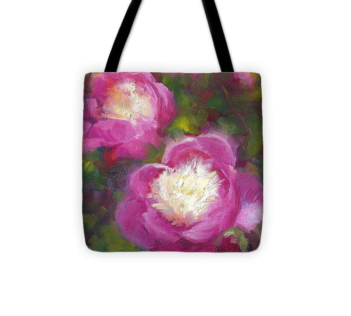 Bowls of Beauty - Alaskan peonies - Tote Bag