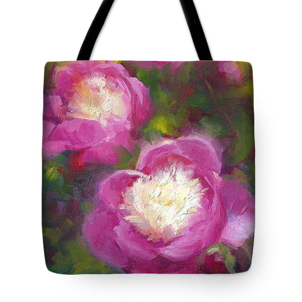 Bowls of Beauty - Alaskan peonies - Tote Bag