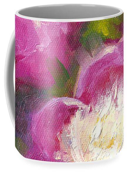 Bowls of Beauty - Alaskan peonies artwork  Mug