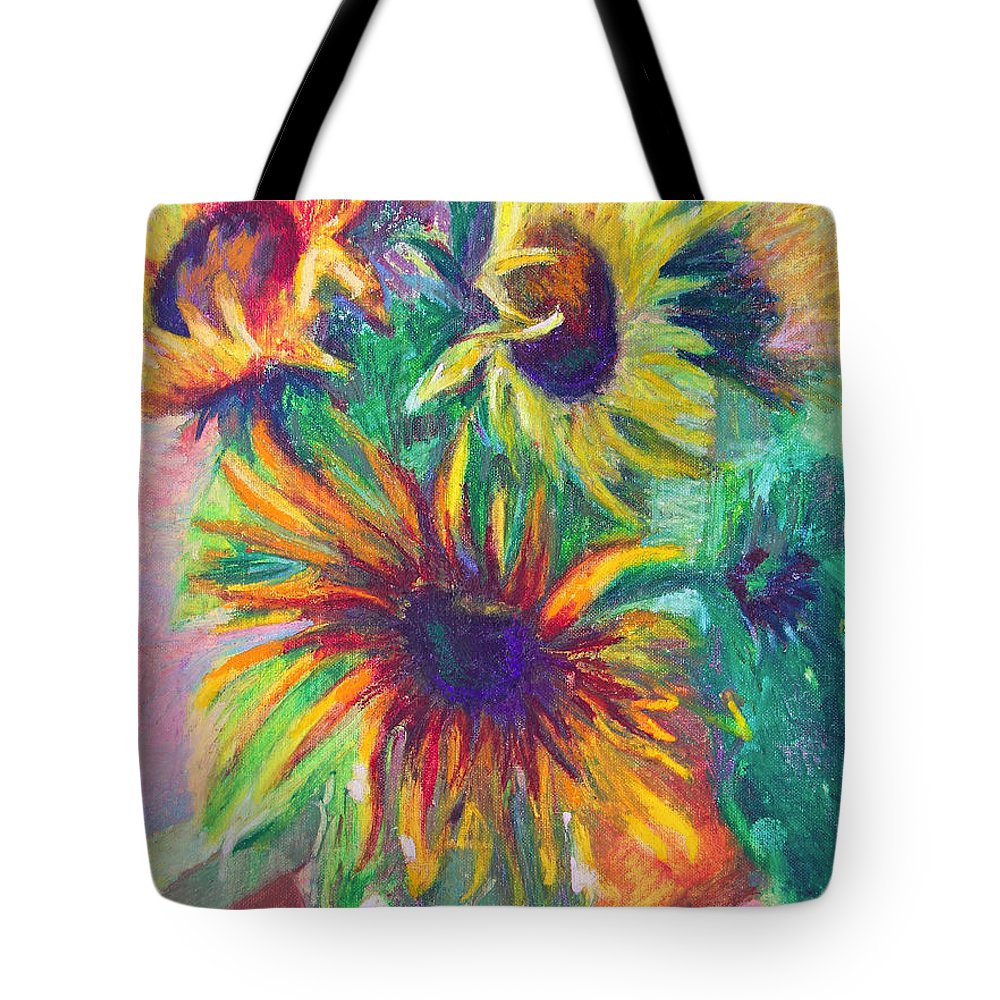 Brandy's Sunflowers - still life on windowsill - Tote Bag