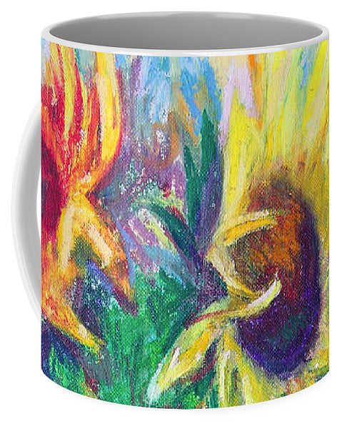 Brandy's Sunflowers - still life on windowsill - Mug