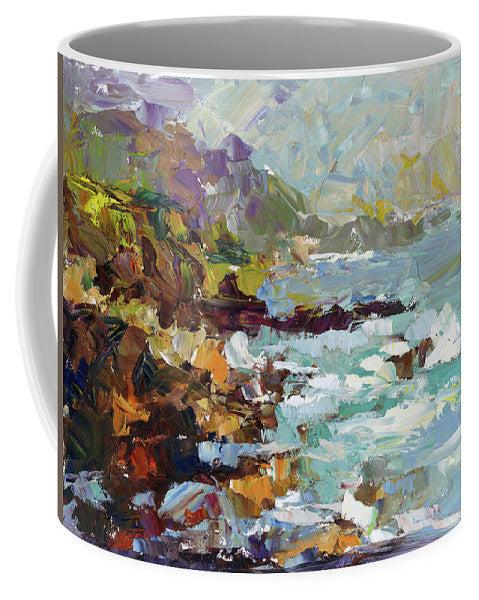 Form of My Prayer - big sur inspired palette knife oil painting - Mug