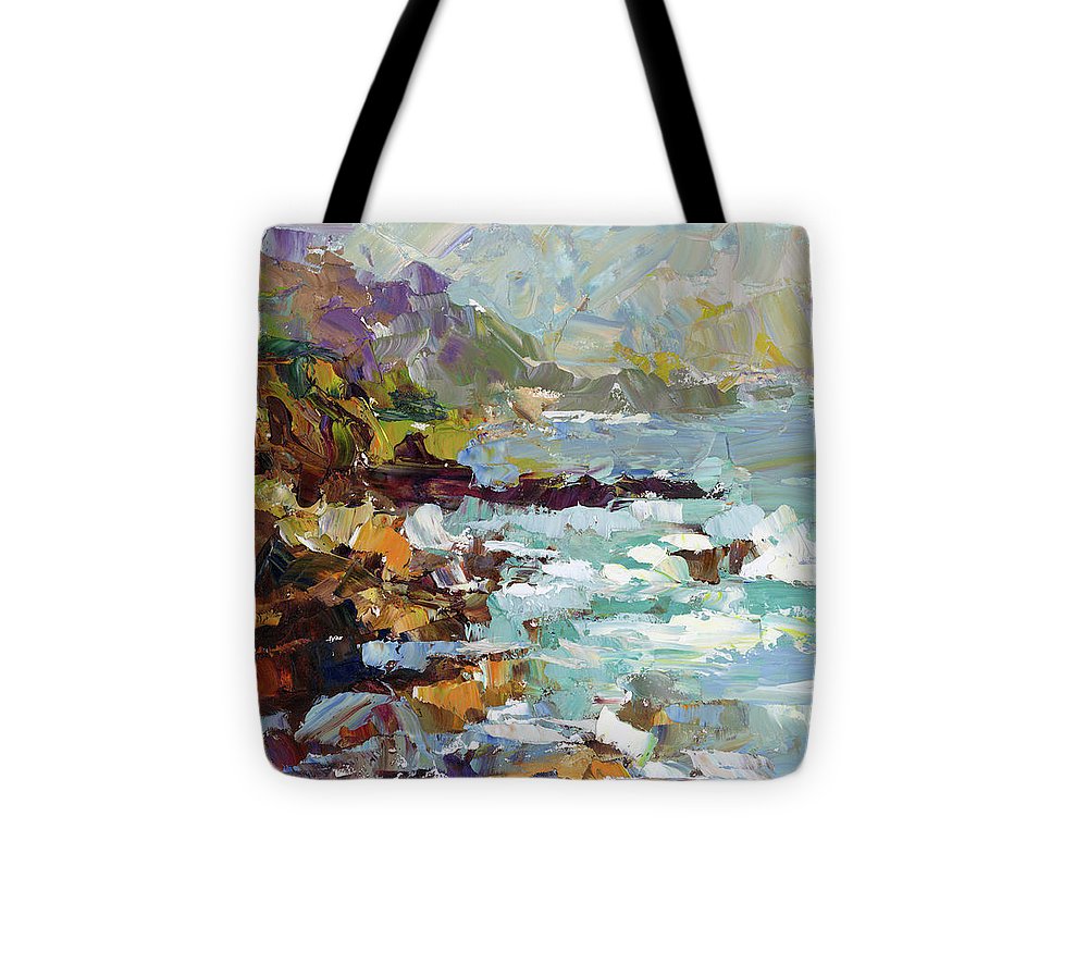 Form of My Prayer - big sur inspired palette knife oil painting - Tote Bag