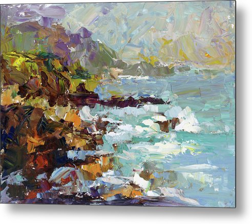 Form of My Prayer - big sur inspired palette knife oil painting - Metal Print