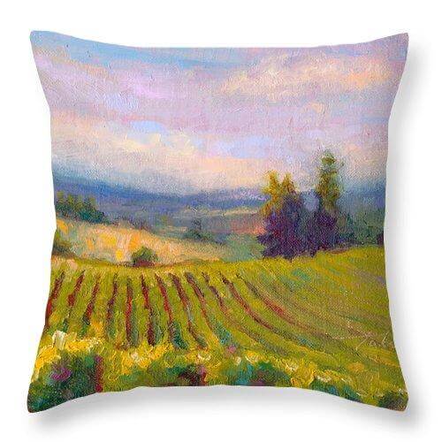 Fruit of the Vine - Sokol Blosser Winery - Throw Pillow