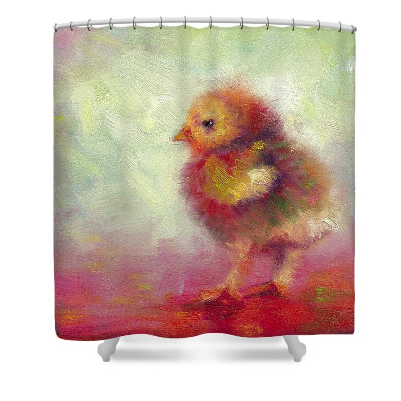 Impressionist Chick - Shower Curtain