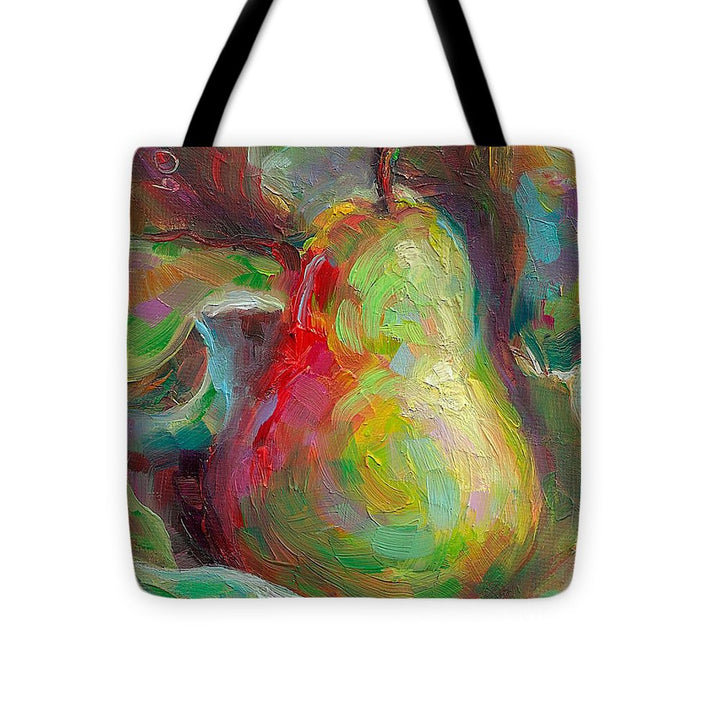 Just a Pear - impressionist still life - Tote Bag