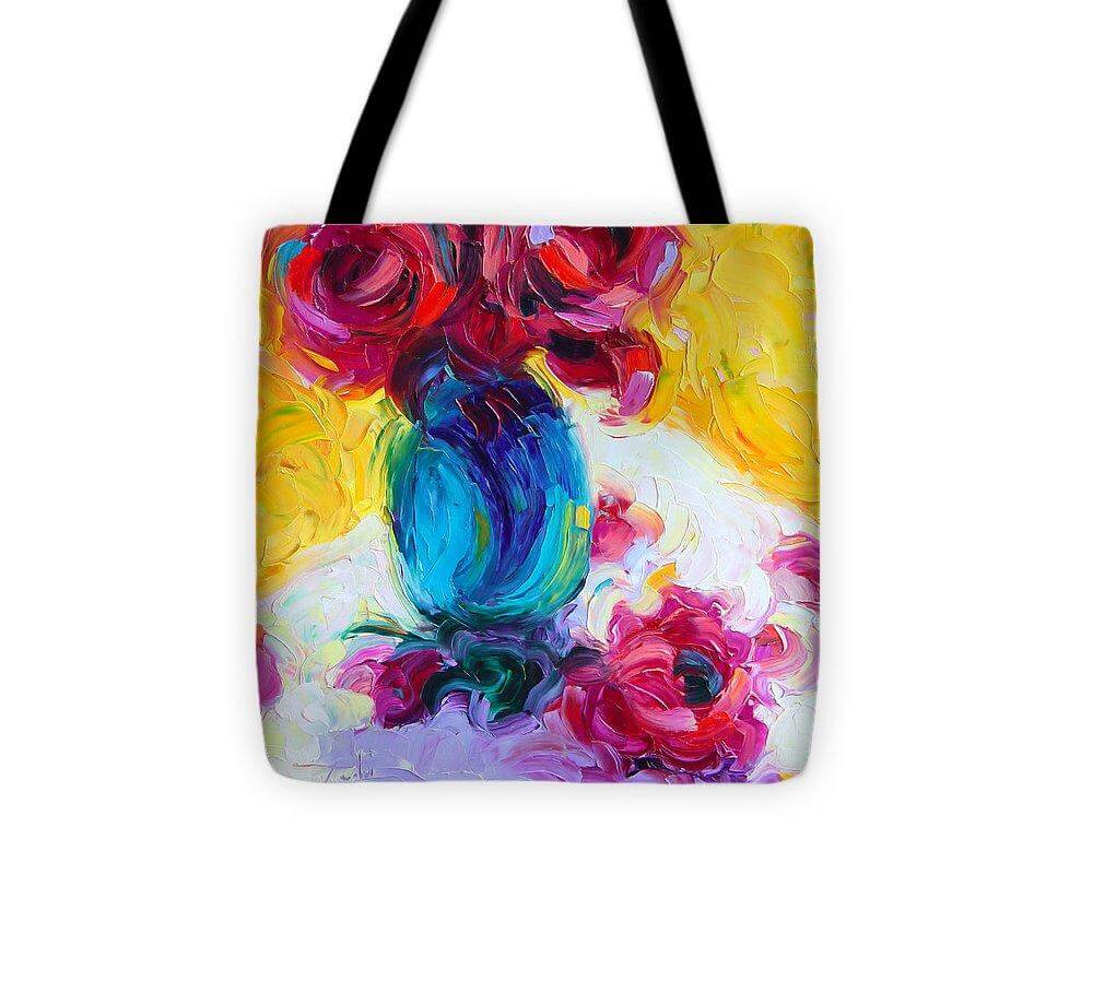 Just Past Bloom - roses still life - Tote Bag