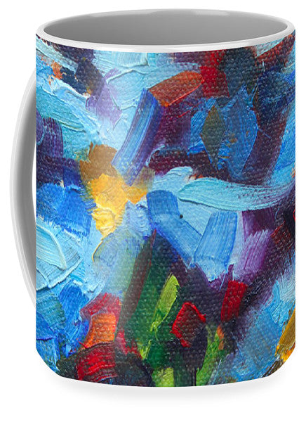 Nature's Palette - Himalayan blue poppy oil painting Meconopsis betonicifoliae - Mug