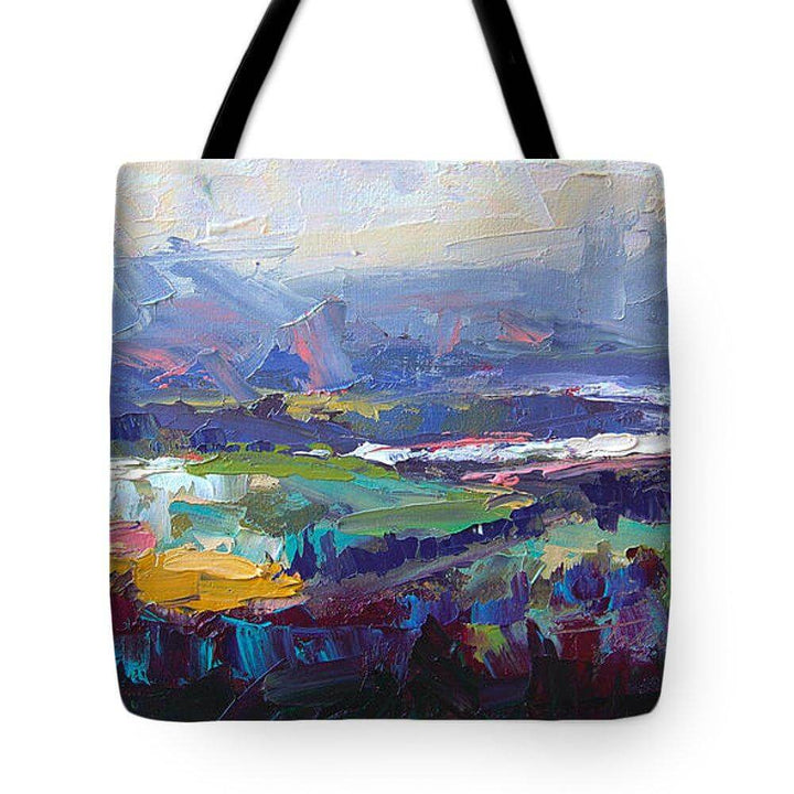 Overlook abstract landscape - Tote Bag