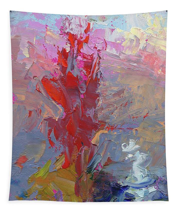 Parts of the Whole 1 - abstract landscape of trees - Tapestry