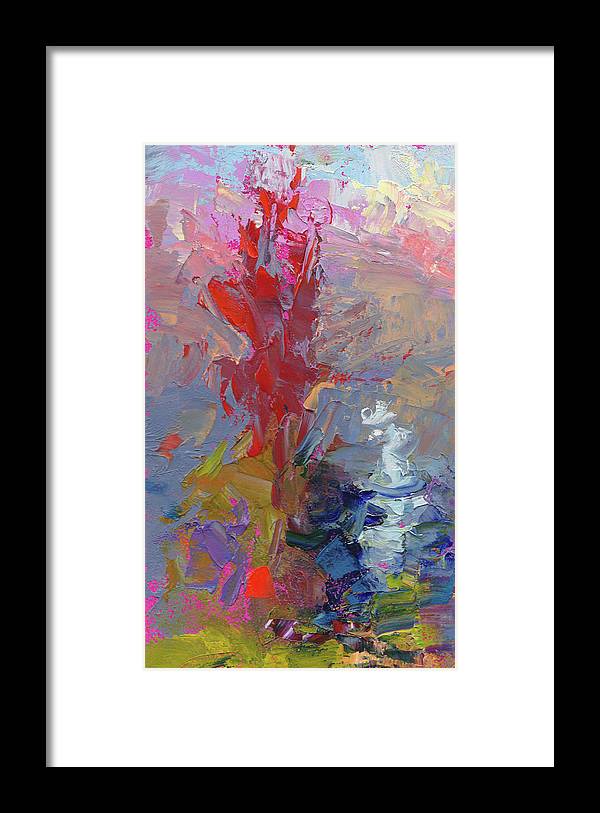 Parts of the Whole 1 - abstract landscape of trees - Framed Print