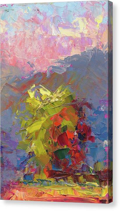 Parts of the Whole 2 - abstract landscape of trees - Canvas Print