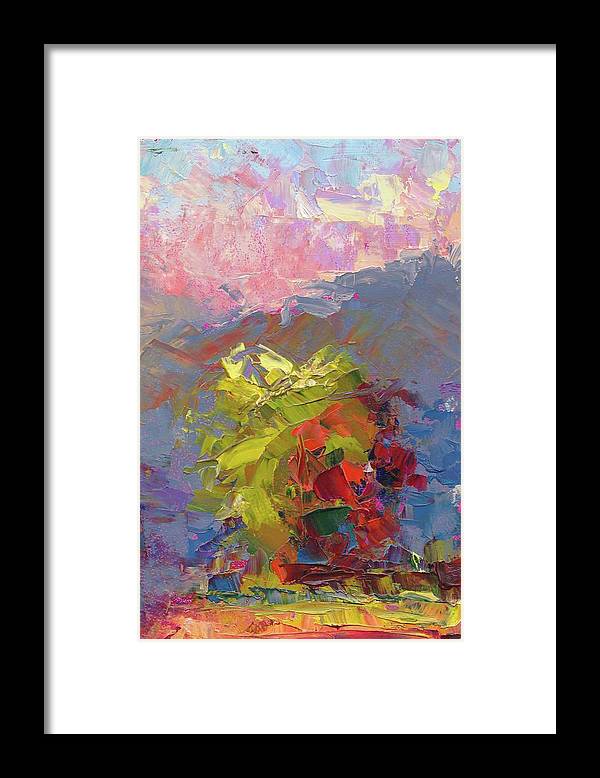 Parts of the Whole 2 - abstract landscape of trees - Framed Print