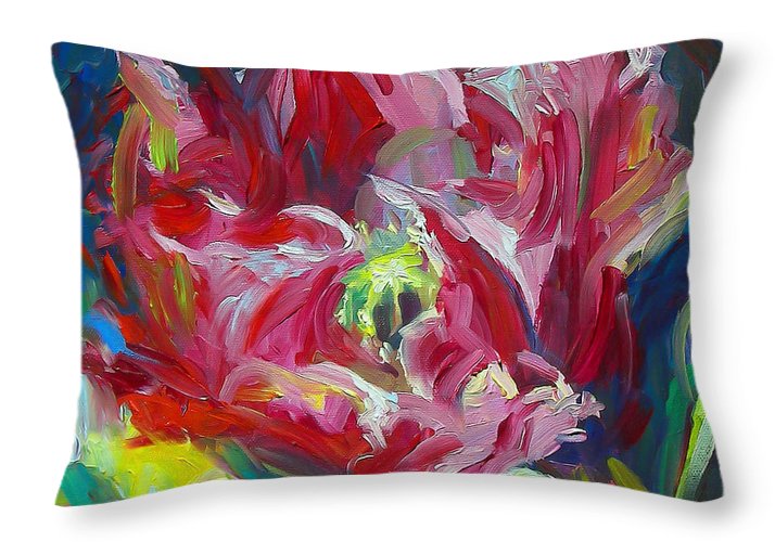Poppy's Secret  - impressionist floral oil painting poppy flowers by talya johnson