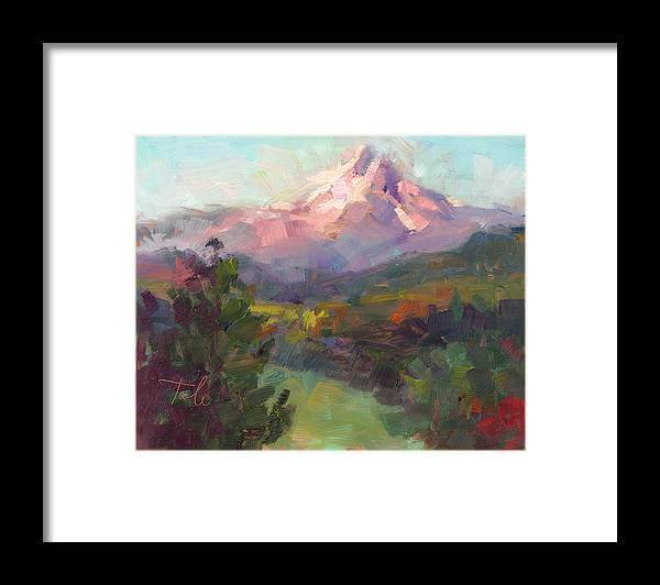 Rise and Shine - Mt. Hood - Framed Print