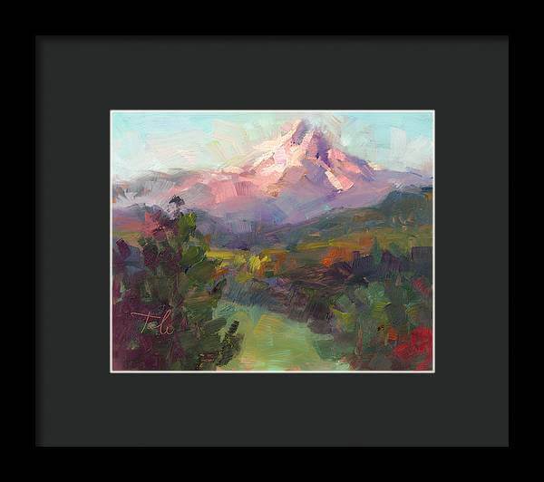 Rise and Shine - Mt. Hood - Framed Print