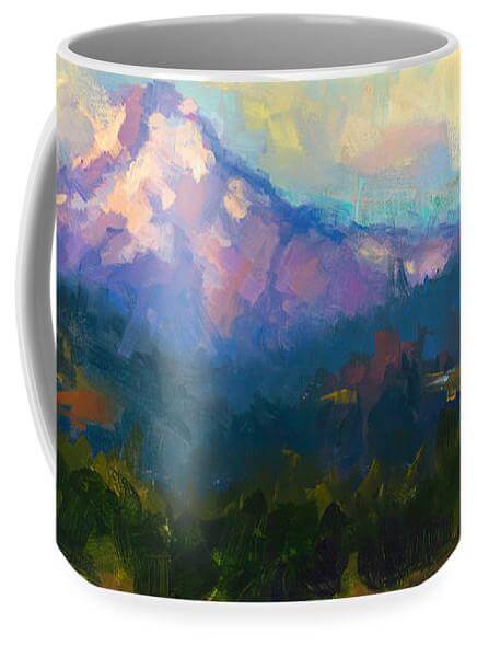 Sunrise Advancing - Mt. Hood Sunrise - Mug