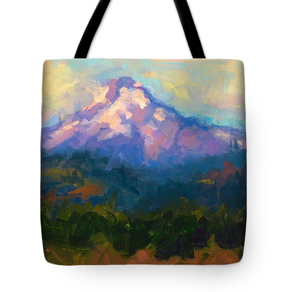 Sunrise Advancing - Mt. Hood Sunrise - Tote Bag