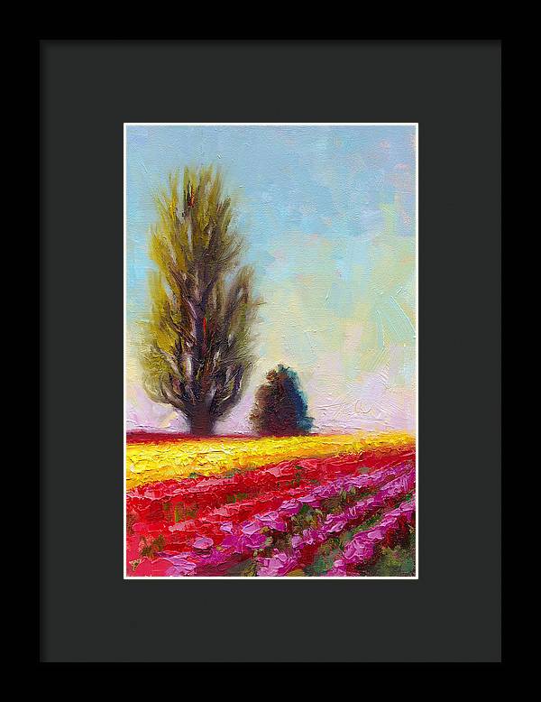 Tulip Sentinels - Framed Print