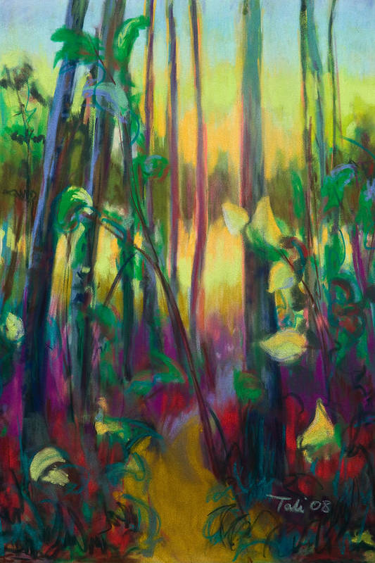 Unexpected Path - through the woods - Art Print
