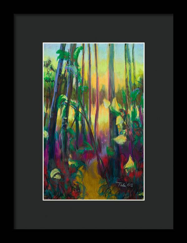 Unexpected Path - through the woods - Framed Print
