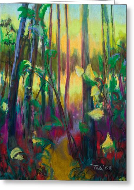 Unexpected Path - through the woods - Greeting Card