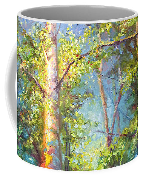 Welcome Home - birch and aspen trees - Mug