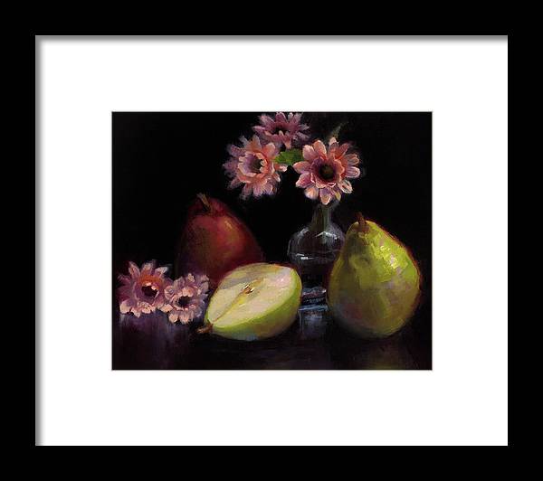 Winter Solstice - still life with pears - Framed Print