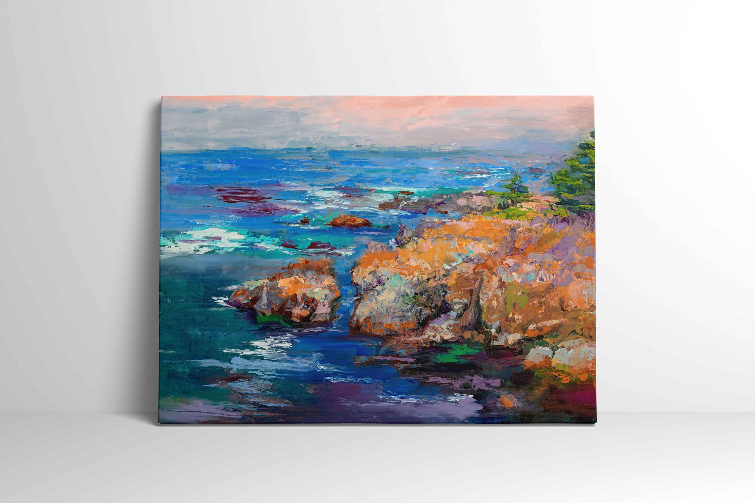 Big Sur Oil outlets Painting Canvas Print