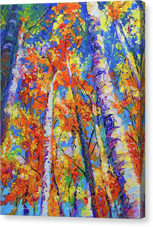 Redemption - Autumn Birch and Aspen - Canvas Print