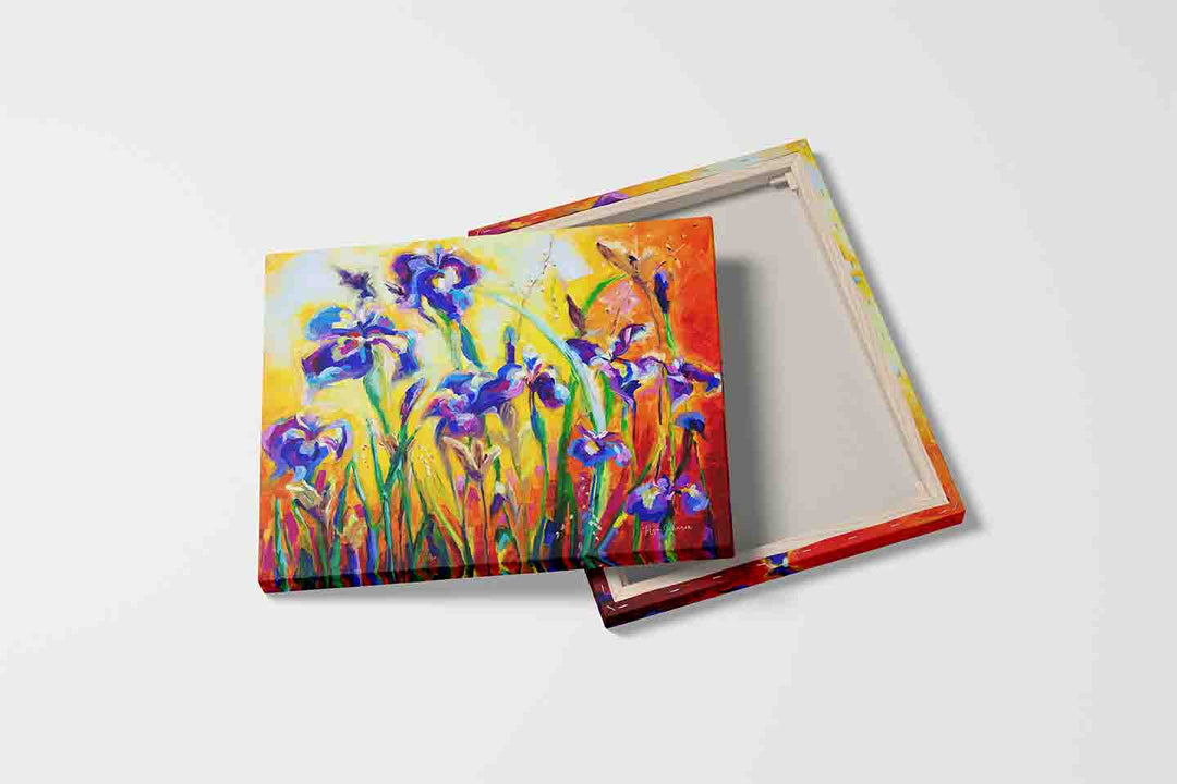 Mirror gallery wrap Giclee print on stretched canvas front and back