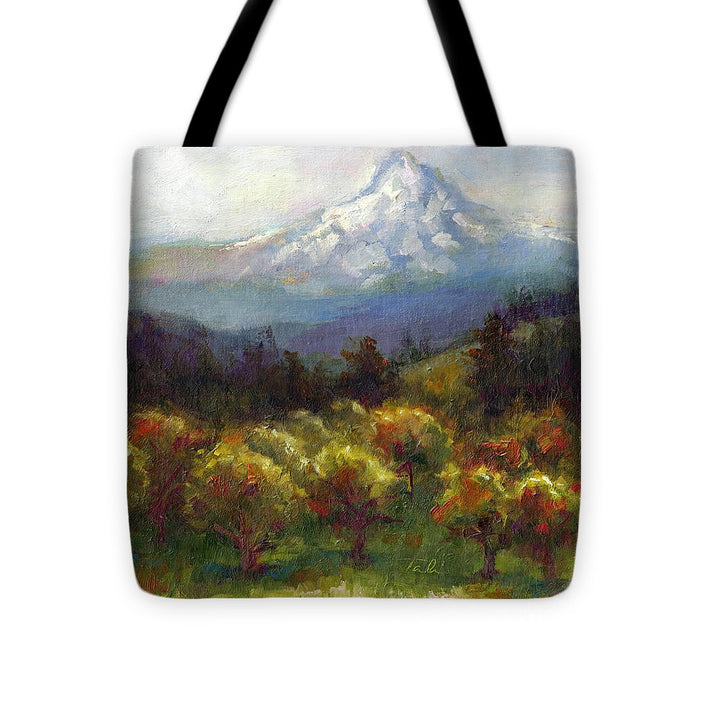 Beyond the Orchards - Mt. Hood - Tote Bag