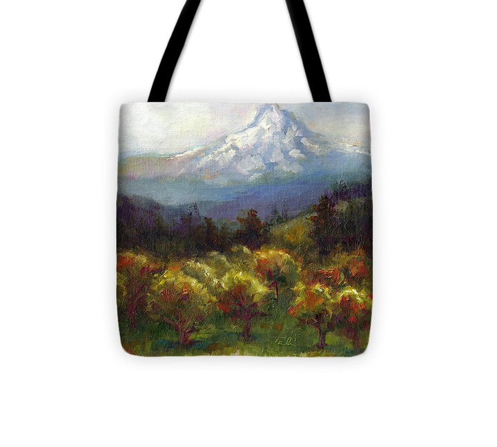 Beyond the Orchards - Mt. Hood - Tote Bag