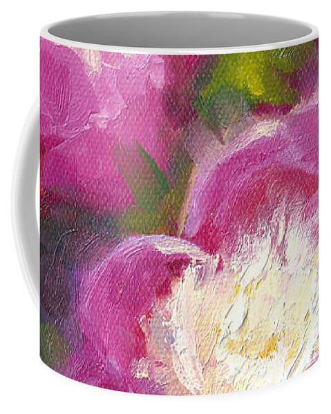 Bowls of Beauty - Alaskan peonies artwork Mug
