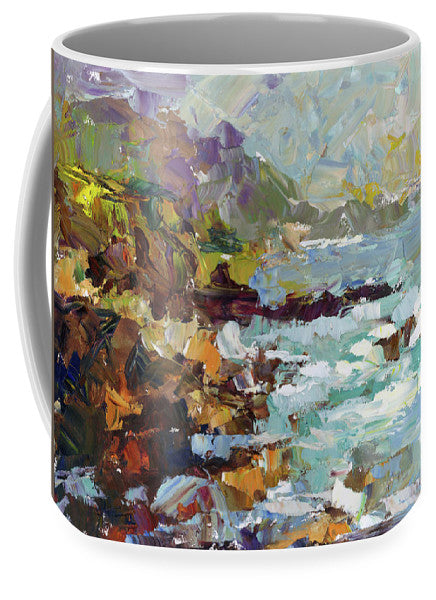 Form of My Prayer - big sur inspired palette knife oil painting - Mug
