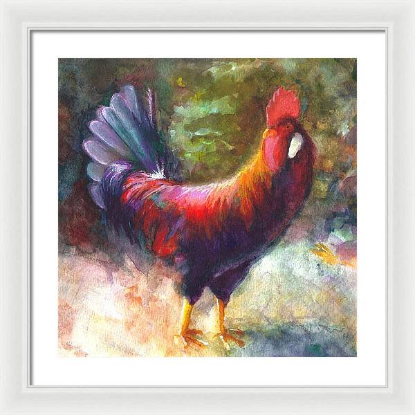 Gonzalez the Rooster - Framed Print