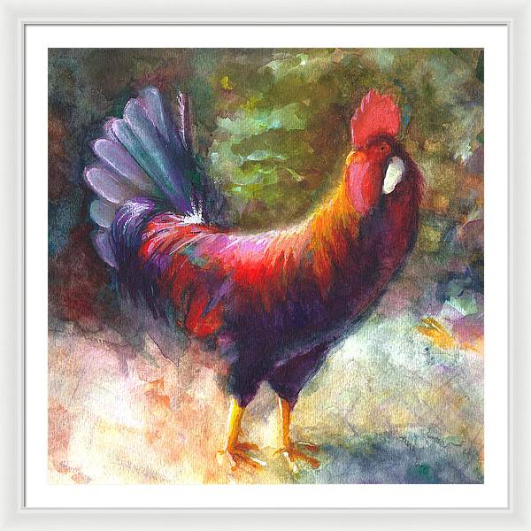 Gonzalez the Rooster - Framed Print