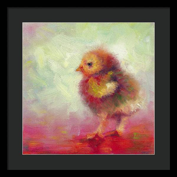 Impressionist Chick - Framed Print