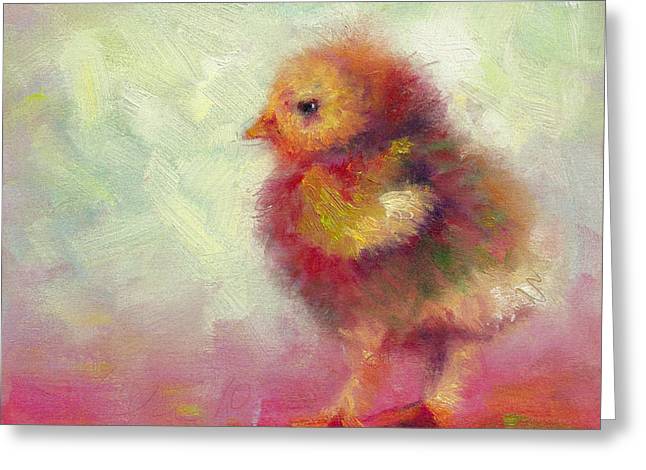 Impressionist Chick - Greeting Card
