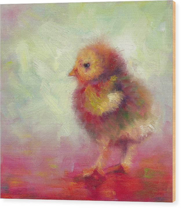 Impressionist Chick - Wood Print