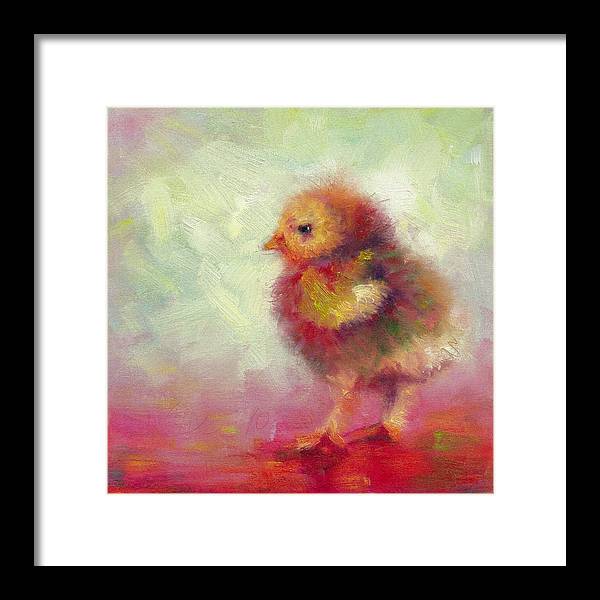 Impressionist Chick - Framed Print