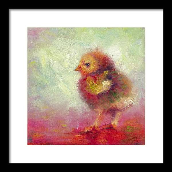 Impressionist Chick - Framed Print