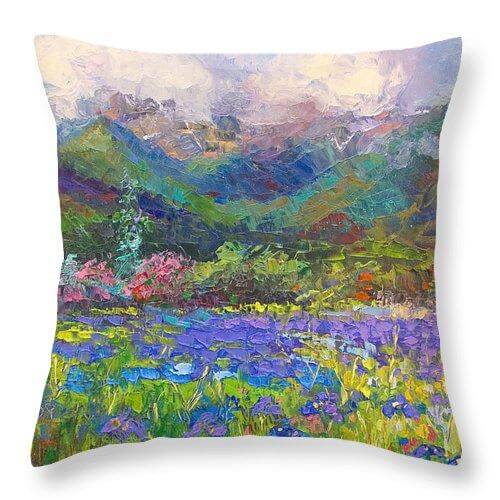 Local Color - oil painted landscape of a wildflower field in