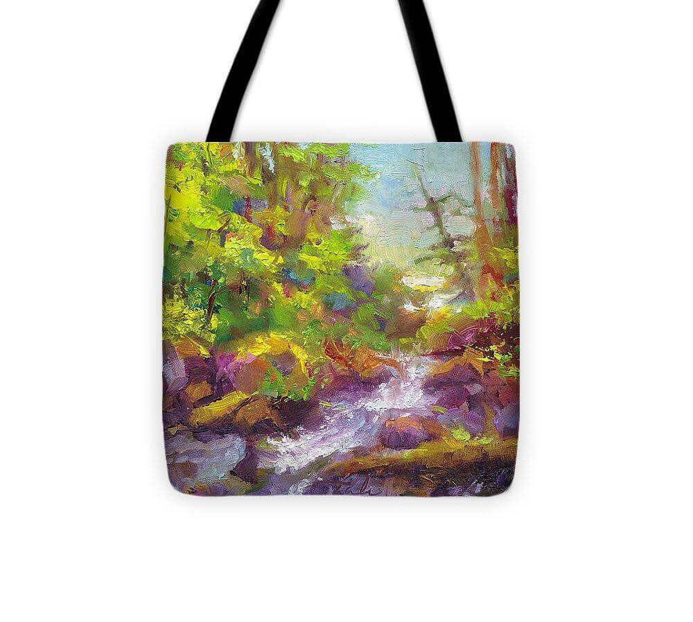 Mother's Day Oasis - woodland river - Tote Bag