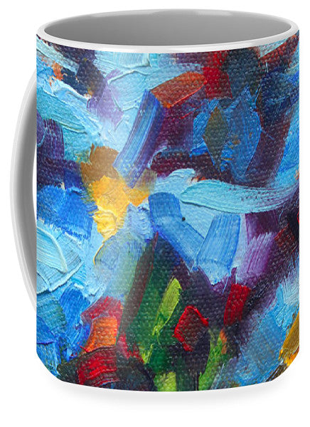Ceramic Coffee Mug Original Abstract Art, Unique Artwork Coffee or